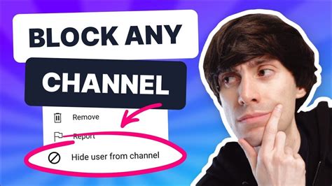 how to block YouTube creators